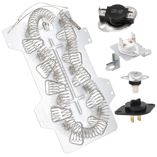 DV42H5200EW/A3 DV48H7400EW/A2 DVE45R6100C/A3 Heating Element Fit for Samsung Dryer DV42H5000EW/A3 DV45H7000EW/A2 DVE50R5400V/A3 DVE50M7450W/A3 DV210AEW/XAA DV206AES/XAA