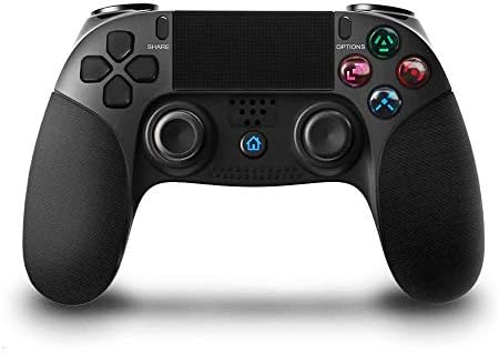 PS4 Controller Wireless, KINGEAR Wireless Pro Controller USB Gamepad for PS4 with Dual Vibration, Touchpad and Audio Function, Gaming Remote Playstation 4 Controller (Black)
