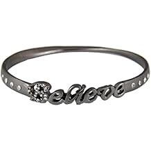4030545 Believe Twisted Bangle Bracelet Christian Religious Inspirational Faith