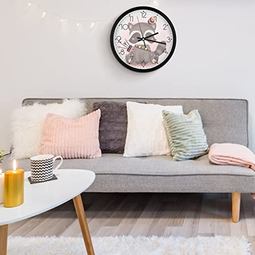 Pendule murale moderne design minimaliste haute précision Racoon
