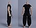 1/12 Scale Male Clothes - Men's Tight Short Sleeves Pant Warrior Combat Suit Sport Clothing for 6inch Action Figure Body (Black Tops + Black Belt + Pant)