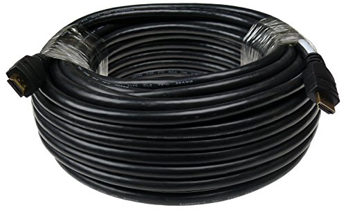 Cheapest 🛒 NTW 75ft. High Performance Gold Plated HDMI Cable w/CL2 Fire Safety Rating, 26 AWG and Redmere Technology, v. 1.4 M-M - NHDMI4-75/26CL2