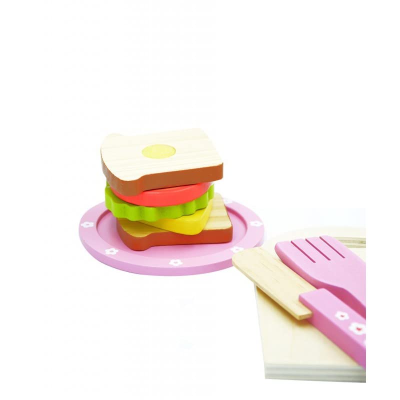 Kinderküche Zubehör Holz Frühstücksset 28,5 x 20,5 cm - Zubehör Kinderküche Küchenzubehör Kinder - Spielküche Zubehör… – Bild 7