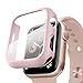 Produktbild PZOZ Hülle Kompatibel mit Apple Watch Series 6/SE/5/4 40mm mit PET Displayschutz, iWatch Sehr stark PC Schutzhülle, All-Around Schutz Case für Apple Watch Series 6/SE/5/4 40mm(Rosa)