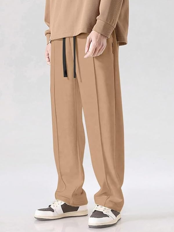 Image of NoseQueen Men's Cargo Trousers | Stretchable Formal Men Trousers | Polycotton Knitted Fabric Pant for Man | Stylish Slim Fit Men's Trouser for Men