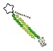 Pracht Creatives 5935-12031 Hobby Chaîne de Couture avec Porte-clés, Style école, Vert Clair, Vert Clair, Lot de 20 Perles de Chenille, Cadeau d’école, Cadeau d’école