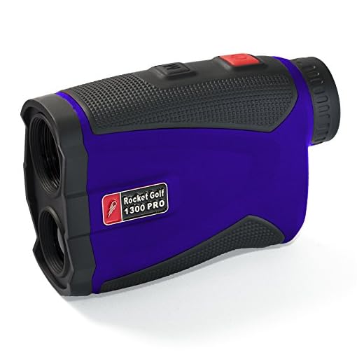Telémetro de Golf Láser - Birdie 1300 Pro Azul - RocketGolf - FlagFinder - Medición de Distancia 1300M