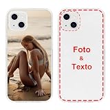 Ya en manzanajugosa.com: MXCUSTOM Funda Personalizada para Apple iPhone 14 Plus, Carcasa Personalizado Teléfono móvil Transparente Blando TPU con Foto Imagen Texto Diseña (FXT-CR-P1)