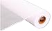 21"X 10yds. White Deco Mesh- Solid no Foil
