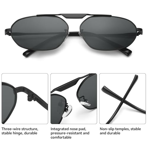 Dollger Trendy Oval Sunglasses Women Men Retro Fashion Small Oval Aviator Frame 90s Metal Designer Shades3