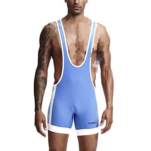 JINLIN Menâ€™s Wrestling Singlets, Athletic Men's Wrestling Singlet Leotard Bodysuit Tanktop Uniform