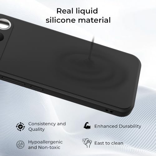 Image of A rtistque Back Cover Case for Realme 16 5G with Camera Protection | Shockproof TPU|Stylish Protective Design|Slim Fit|Ultra Matte| Back Cover - Black