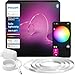 Produktbild Philips Hue Indoor 3m Smart LED Solo Lightstrip Basis-Set, 1er-Pack, indirekte Beleuchtung mit der Hue App steuerbar, LED Streifen funktioniert mit Alexa, Google Assistant und Apple HomeKit