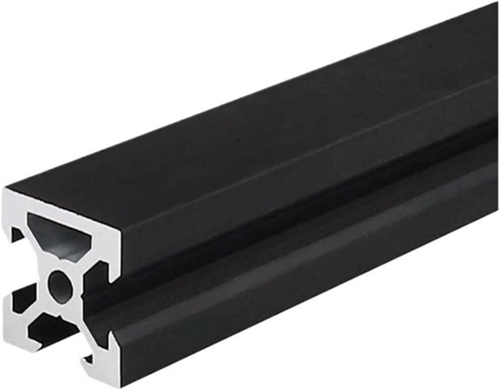 1 Piece Black 2020 N2 Anodized Aluminum Extrusion 100mm-800mm Length Linear Guide(650mm)