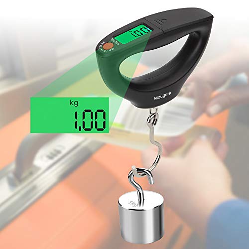 Mougerk Balança Digital Portátil de Pendurar para Peixes de 110 Libras e 50 Kg, Balança Postal, 2 Pi