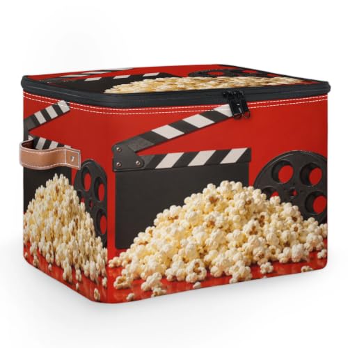 LIFEVYNO Cinema Clapboard Popcorn Large Storage Bin with Lid