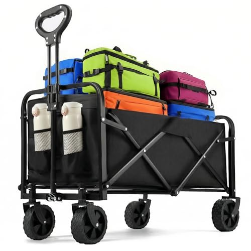 Collapsible Wagon 220 lbs, Heavy Duty Wagon Carts...