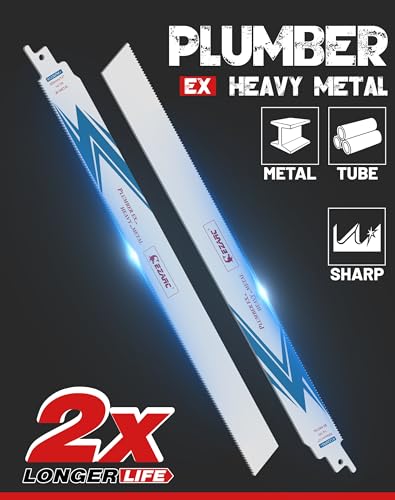 Miniatura 2 de Ezarc Hojas De Sierra Sable Bimetálica Cobalt R1226pm 300mm 14tpi Puede Cortar Metal Pesado - 5 Piezas