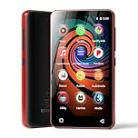 Innioasis 160GB MP3 Player with Bluetooth and WiFi, Android Music Player with Spotify,Amazon Music,Pandora,APP Store, 4" Full Touch Screen MP3 Player with Audible,Libby,Audiobook (Black_Red)