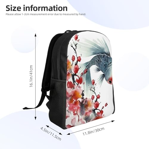 Mochila unisex impermeable para senderismo con diseño floral miniatura 4