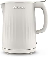 Cuisinart Soho CK-10TR 1L Double Wall Electric Kettle - Cool Touch Stainless Steel Tea Kettle, One-Touch Boil
