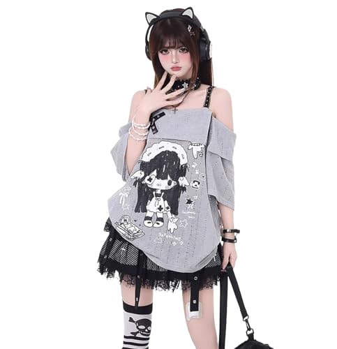 [Lilikakoi] �s�V���c �a�݂��킢�� ���f�B�[�X ���o�� �n���n �J�b�g�\�[ ���� ������ �ʎY�^ y2k �M������ ���h�n �I�t�V�����_�[ �����O �I�[�o�[�T�C�Y �S�X���� �t�@�b�V���� �� �J�W���A�� ������� ��