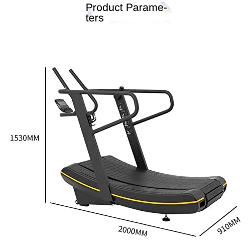 Image of Treadmill Walking Fitness Equipment Non-Power Arc Treadmill Commercial Gym Walking Machine Non-Assisted Household Type