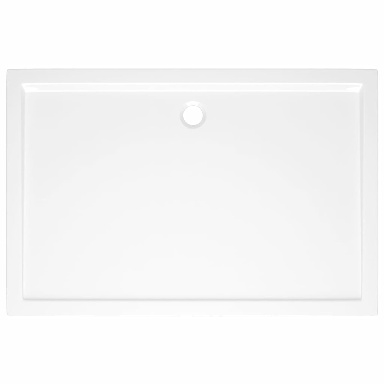 ZEYUAN Plato de Ducha, Cabina De Ducha, Borde Plato Ducha, Mampara Plato De Ducha, Antideslizante Ducha, Rectangular ABS 80x120 cm