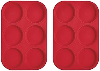 Mrs. Anderson’s Baking 43817 6-Cup Muffin Top Pan, Non-Stick European-Grade Silicone, Set of
