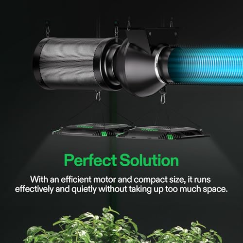 VIVOSUN 4 in 195 CFMin Duct Ventilation Fan Blower Vent for Growing Tent