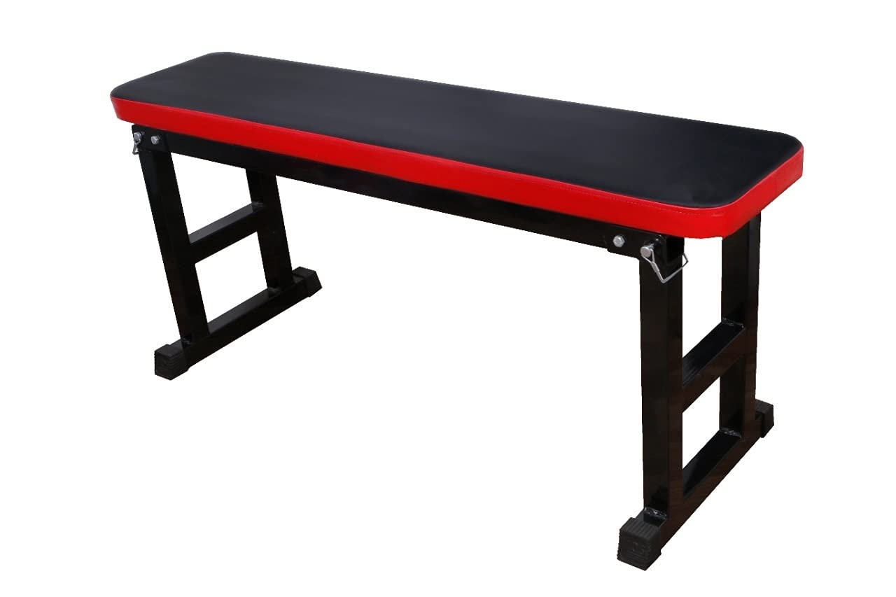 ALLYSON FITNESS Foldable Flat Bench- Up to 600 kg Capacity Tested for Strength Training Multipurpose Fitness Exercise Gym Workout, Heavy Duty Weight Flat Bench for Home & Gym(RED)-image-46