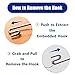 Elsjoy 2 Pack Fishing Hook Remover, 12