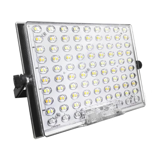 HIKARI LED投光器 200Wクラス 15800LM ソーラー充電式 USB Type-C充電 マグネット搭載 IP65防水 5発光モード 360°回転 作業灯 防災 アウトドア 1個「A-TMW-PTGS-LED」（Amazon）