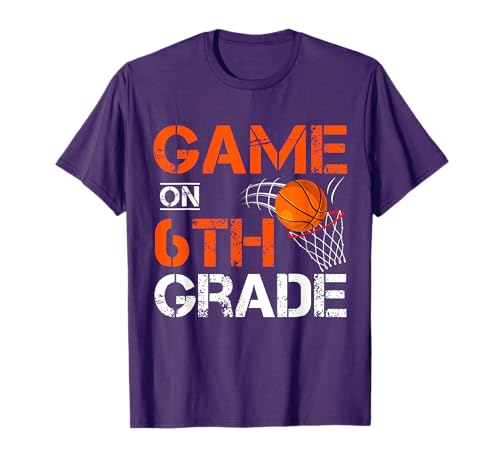 Funny Games Sixth Grade Basketball First Day T-Shirt