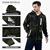 Wirltte Men's Hoodie Zip up Hooded Sweatshirt Full Zip Work Hoodies with Zipper Pockets Camouflage XXL #3