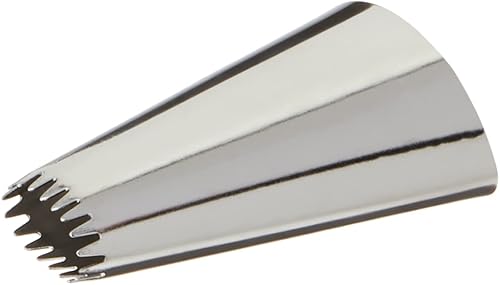 Miniatura 2 de Pastry Tek - Punta de tubería (1 punta de pastelería), reutilizable, de estrella abierta, #32, resistente a abolladuras, punta de glaseado de acero