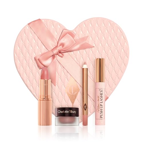The 12 Best Everyday Lip Colors for Fair Skin That Actually Flatter Women Over 50 2 Charlotte Tilbury Pillow Talk Icons On the Go Kit - 4-Piece Makeup Set with Cream Eyeshadow, Mini Matte Lipstick, Lip Liner & Liquid Highlighter Blush in Iconic Nude-Pink Tones