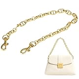 Aphohome Gold Bag Chain for Purse, 17.3in Heavy-Duty Purse Strap, Sturdy Alloy Gold Replacement Chain for Handbags