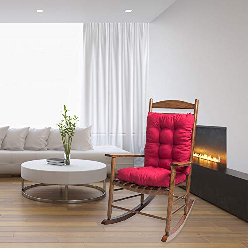 Rocking Chair Cushion Pad, 2 Piece Indoor/Outdoor Rocking Chair Cushions Set Non-Slip Overstuffed Patio Chair Cushion #TOP5