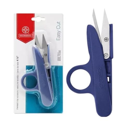 Kit 2 Tesouras Tecelão 11,5cm Azul Mundial