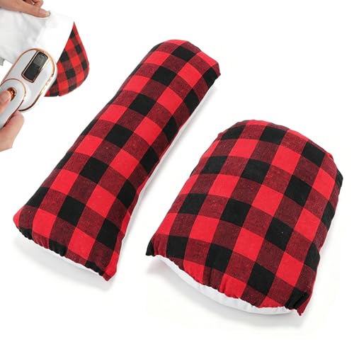 2 Pack Tailor's Ham, Solid Seam Roll Set Curved Seam Pressing Tool Tailors Ironing Ham for Ironing, Darts, Collar, Long Seam
