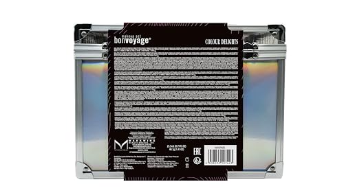bonvoyage, Kit Maquillaje Mujer con Pintalabios, Sombras de Ojos, Colorete, Set de Manicura y Pedicura y Más, Maletín Transparente Portátil y Liviano - imagen 5