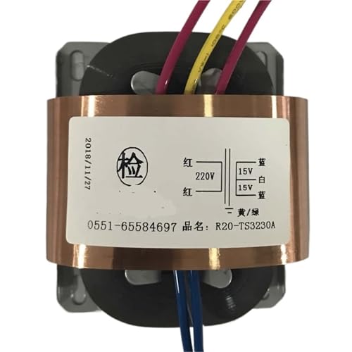 Transformateur R20 anti bruit pour alimentation double 15V
