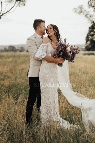 Linen Blazer for Men Separated Summer for Wedding Lightweight Sport Coat Casual Two Button Solid Fashion3