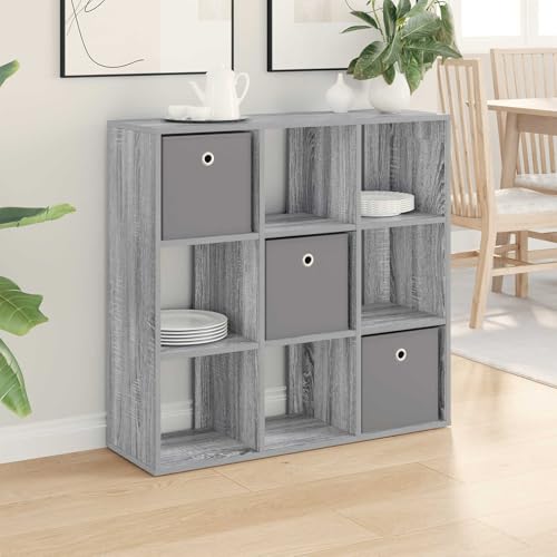 Mueble de salón duradero de madera Sonoma gris con acabados modernos 2