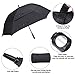 G4Free Extra Large Golf Umbrella 62 inch Square Vented Windproof Auto Open Double Canopy Oversized Stick Umbrella