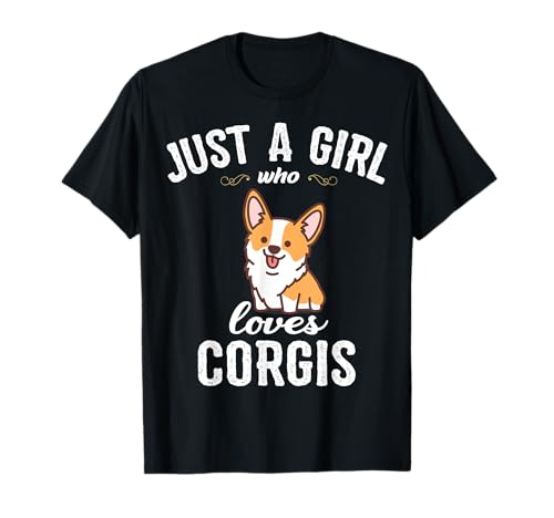 Camiseta Corgi Dog Lover Just A Girl Who Loves Corgis Camiseta
