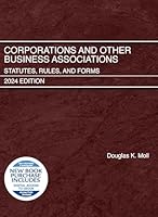 Corporations and Other Business Associations: Statutes, Rules, and Forms, 2024 Edition (Selected Statutes) B0D9HT898K Book Cover
