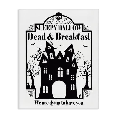 'Dead & Breakfast Spooky Haunted House Imagery'| Canvas Art