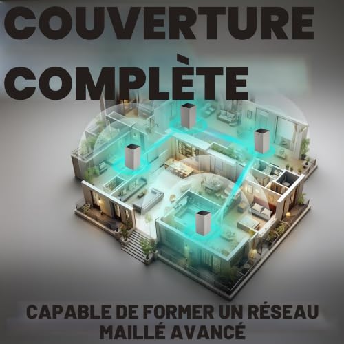 Routeur WiFi Predator Connect T7, WiFi 7, Jusqu'à 5.7Gbps, Latence 1 ms, Compatible Intel® Killer™ Prioritization Engine, Système Mesh